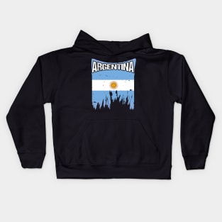 Argentina Flag Kids Hoodie